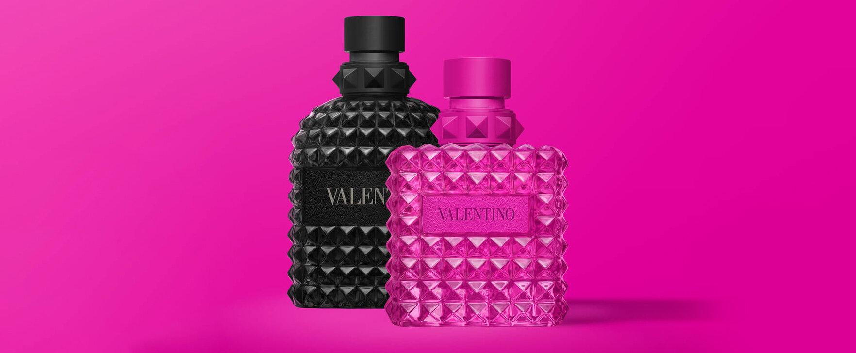 Valentino Donna Born in Roma Pink PP, Valentino Uomo Born in Roma Rockstud Noir: The New Limited Edition Fragrance Duo From Valentino
