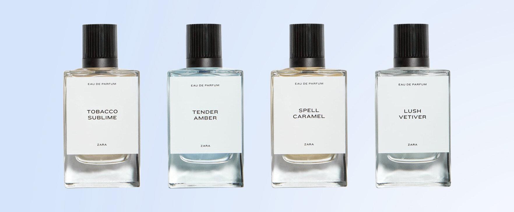 "Tobacco Sublime", "Tender Amber", "Spell Caramel" and "Lush Vetiver": The New Masculine Eaux de Parfum From Zara